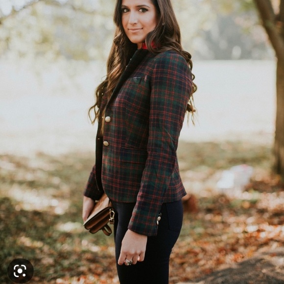 J. Crew Jackets & Blazers - J. Crew Plaid Blazer in Red and Green